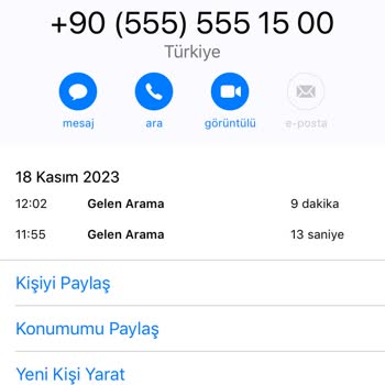 Türk Telekom 0555 555 15 00