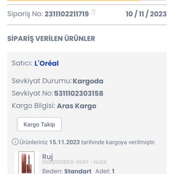 Loreal Paris Ürünüm Elime Ulaşmadı!