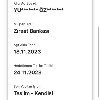 AGT Kurye Ve Teslim Etmediği Kargo