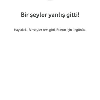 Vodafone Çark Çevirememe Hatası