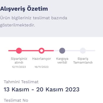 Penti Ürün Hala Kargoya Teslim Edilmedi