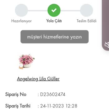 Taze Çiçek (tazecicek.com) Teslim Edildi Denilip Edilmeyen Sipariş