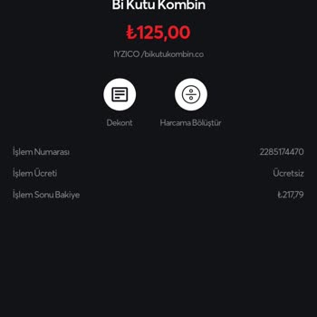 Bi Kutu Kombin Kartımdan Benden Habersiz Para Çekmesi