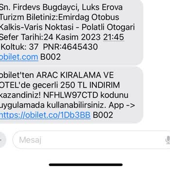 Obilet Otobüs Otogara Girmemesi