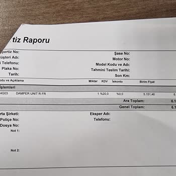 Honda 30BİN Km De Araç Garanti Kapsam Dışı Parça