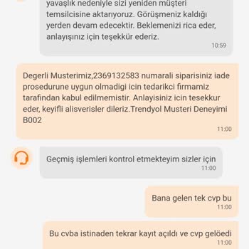 Trendyol Yemek Yemediğim Yemeğin Parasını Ödemiyor