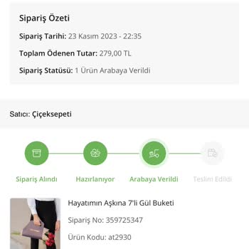 Çiçek Sepeti Söylenilen Tarihte Teslim Etmedi