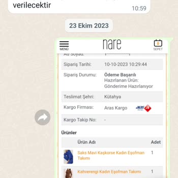 Nare Giyim Para İadesi Olmadı