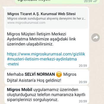 Migros Geç Teslimat Yanlış Ürün