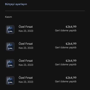 Google Play Geri Ödeme Sıkıntısı