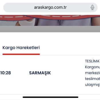 Aras Kargo Adreste Kimse Yok Deyip Geri Gitmesi