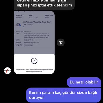 Sneakershome_tr (shopier-instagram) Aldığım Ayakkabının Parasını Zor İade Aldım
