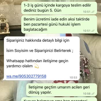 Almira.butikk (Instagram) Siparişim Kargolanmadı. Ücretim İade Edilmiyor