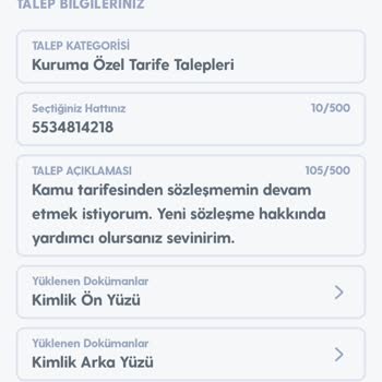 Turkcell Kamu Tarife İçeriği