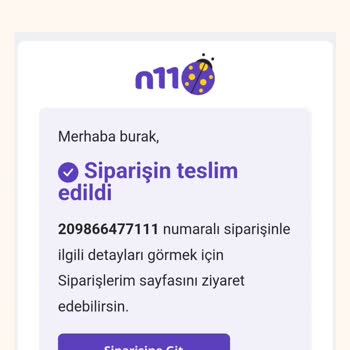 N11 Teslim Edilmeyen Ürün