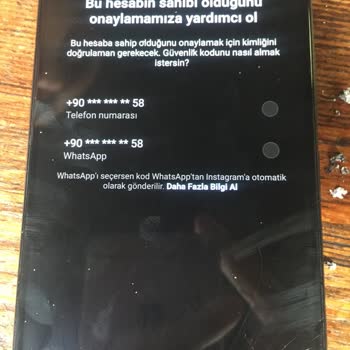 Instagram Kod Gelen Numara Bana Ait Değil