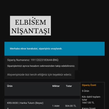 Elbisem Nişantaşı Ödeme Yapmama Rağmen Ürünüm Gelmedi. Hukuki Süreç Başlatacağım.