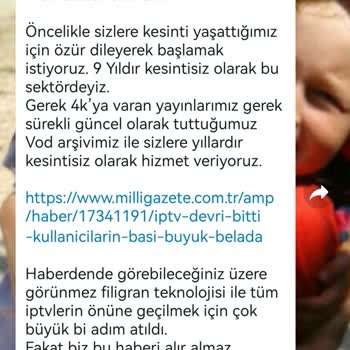 Sosyal IPTV Hizmetin Süresi Dolmadan Kesimi