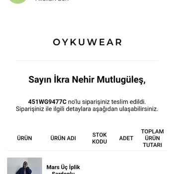 Oyku Wear Ürünüm Elime Ulaşmadı Muhatap Olabilecek Kimse Yok