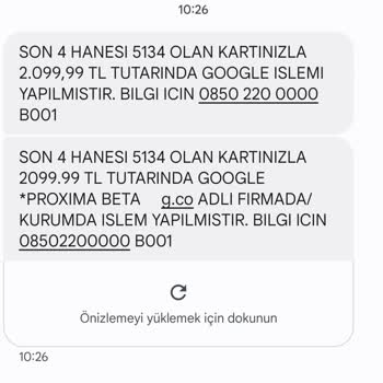 Google Play Kartımdan İzinsiz Para Çekildi!