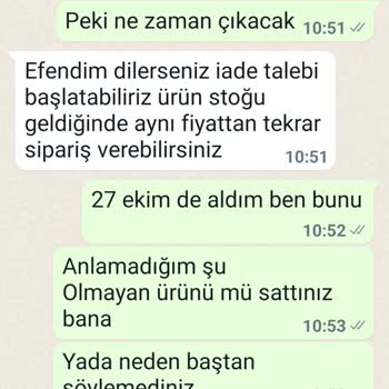 Aryagross Online Dan Alınan Ürün Pişmanlığım