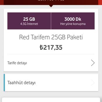 Vodafone İstemediğim Halde Mevcut Tarifemi Değişti