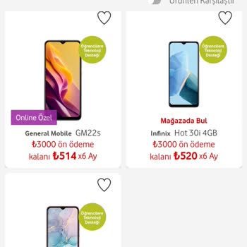 Vodafone Online Uygulamada Cihaz Alamıyorum
