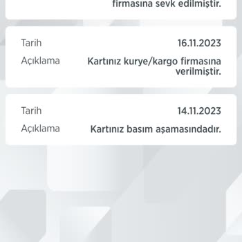 Ziraat Bankası Bankkart Genç Kartımın Kargo Takip Numarası Verilmedi