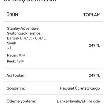 Sevgievim.com Ürünümü Göndermedi