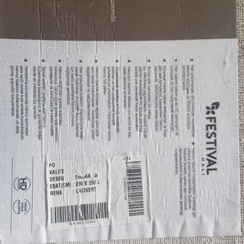 Festival Halı Halıda Renk Değişikliği