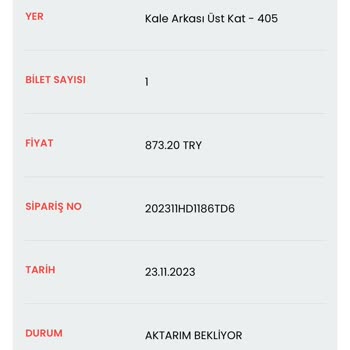 Biletalsat.com Galatasaray Alanyaspor Maçı Aktarımı Yapılmadı
