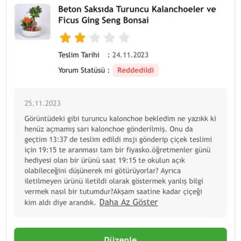 Çiçek Sepeti Mağduriyet Ve Yalan Beyan