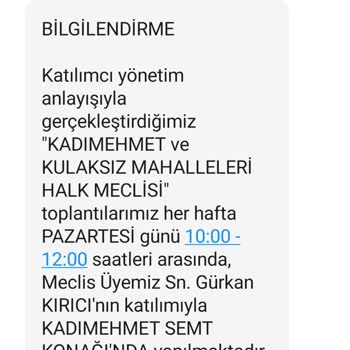 Beyoğlu Belediyesi Mesajları