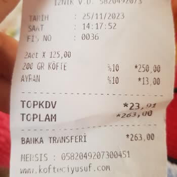 Köfteci Yusuf Yanlış Ürün Teslimi