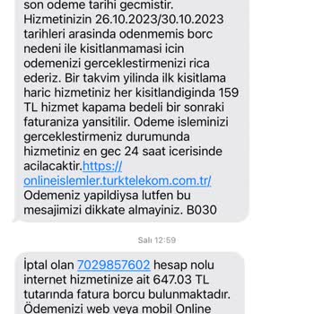 Türk Telekom İnternet Paketi Yenileme Sonrası Cayma Bedeli Sorunu