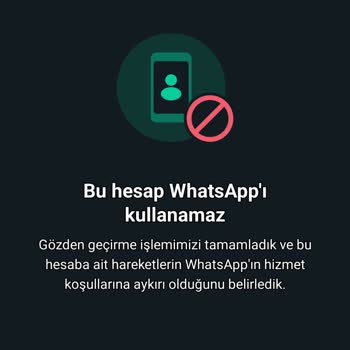 WhatsApp Hesabımın Kullanıma Kapanması!