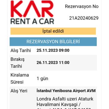 Kar Grup Findeks Notu Bahanesiyle Ucuz Rezervasyonu Hangi Firma İptal Eder?