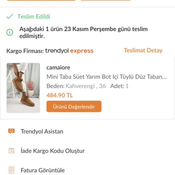 Trendyol Siparişim Teslim Edilmedi