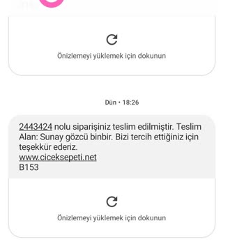 Çiçek Sepeti Ürün Teslimi Yapılmadı.