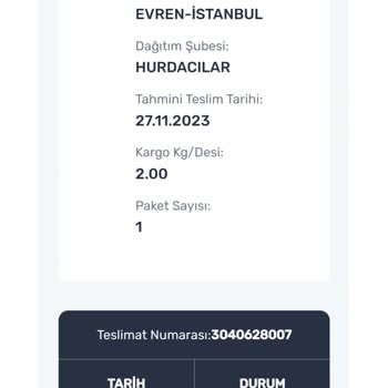 Aras Kargo Ürün Ulaşmaması Hareket Görmemesi
