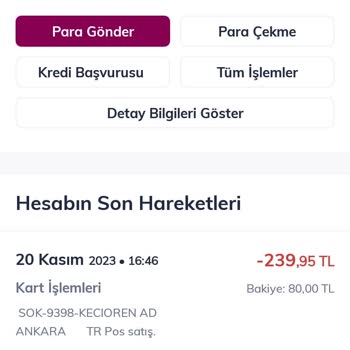 QNB Finansbank Çekilen Tutarın İade Edilmemesi