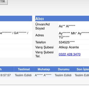Sürat Kargo Teslim Edildi Görünen Kargoyu Kaybetti