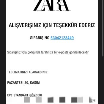 Kaybolan Zara Ürünlerim Hakkında