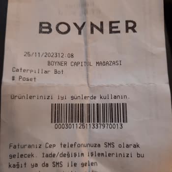 Boyner Ayağımı Sıkan Botumu Değişim Yapmadılar