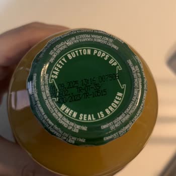 Ben Organic Meyve Suyu İçinden Çıkan Yabancı Cisim