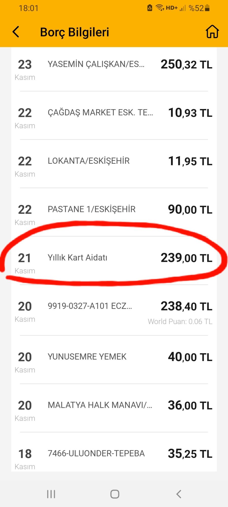 VakıfBank Yıllık Kart Aidat Kesintisi Şikayetvar