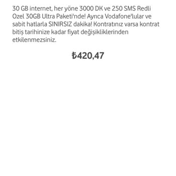 Vodafone Temsilcisi Yalan Bilgi İle Tarife Değişikliği Yaptı.
