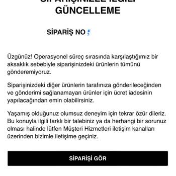 Zara Siparişimden Ürün Çıkardı
