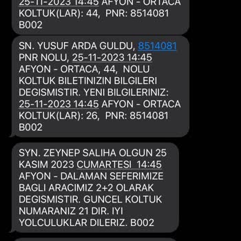 Isparta Petrol Turizm Yan Koltuk Hayal Kırıklığı
