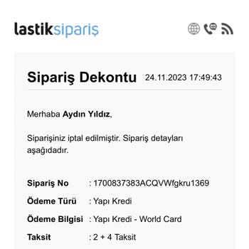 Lastiksiparis.com Güvensiz Alışveriş Ve Zaman Kaybı